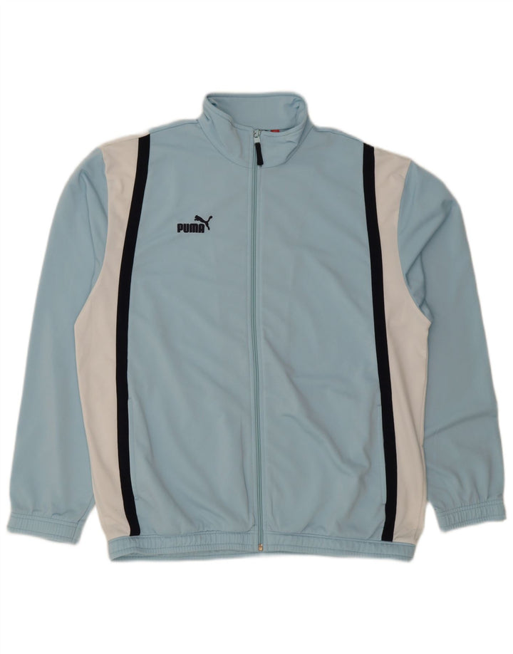 Puma Chaqueta de chándal para hombre con bloques de color azul grande Poliéster