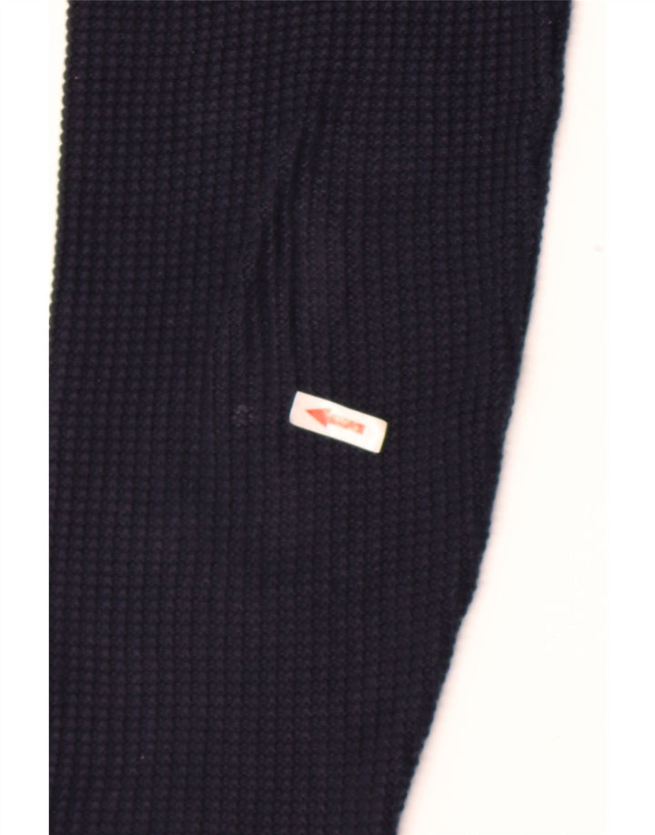 Zara Hombre Jersey Cuello Redondo Jersey Grande Azul Marino Algodón
