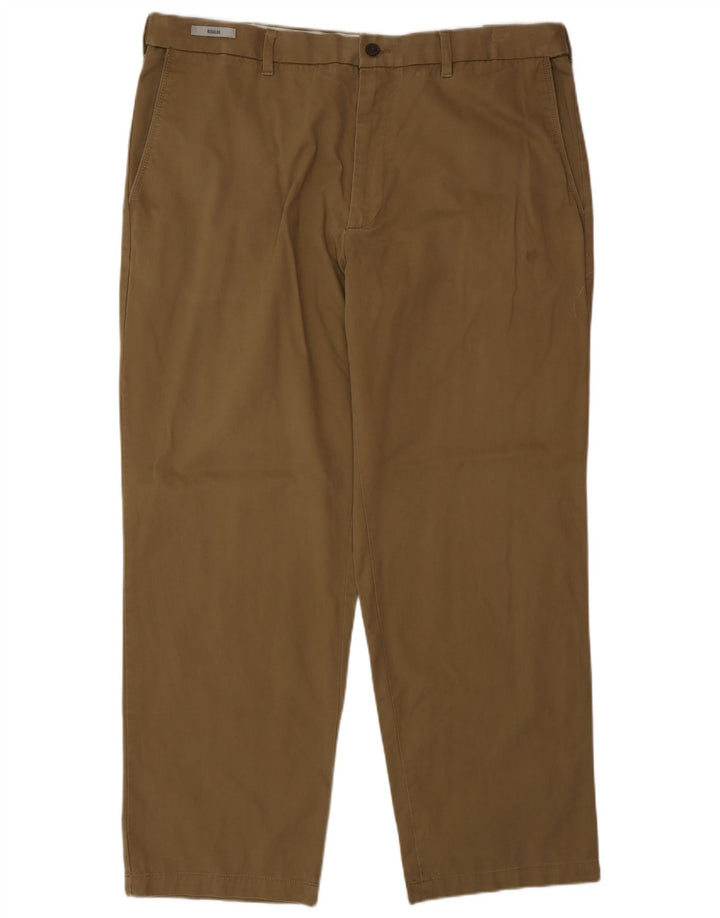 Marks & Spencer Pantalones chinos regulares para hombre W40 L31 Algodón marrón