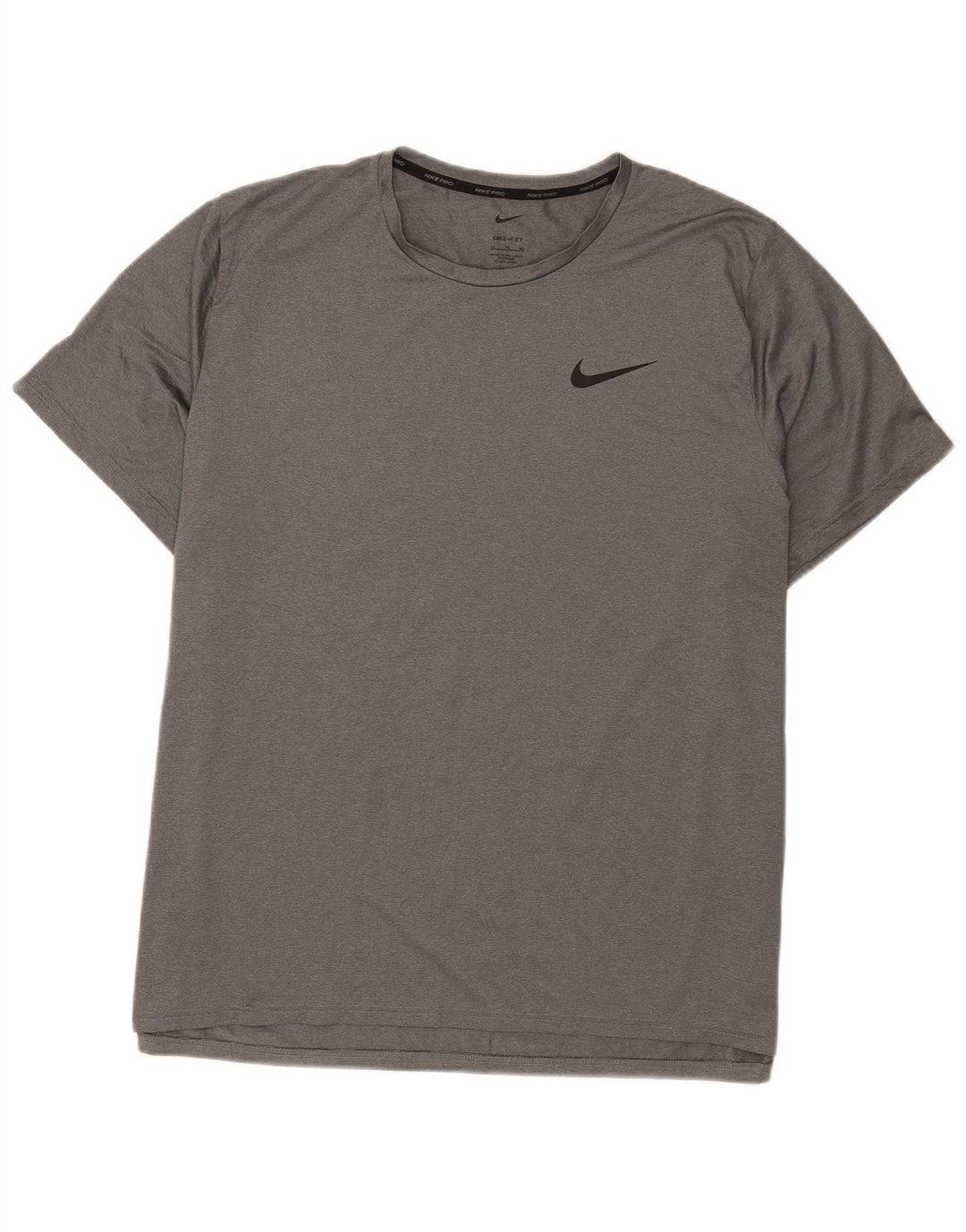 Camiseta Nike Dri Fit para hombre Top XL Poliéster moteado gris