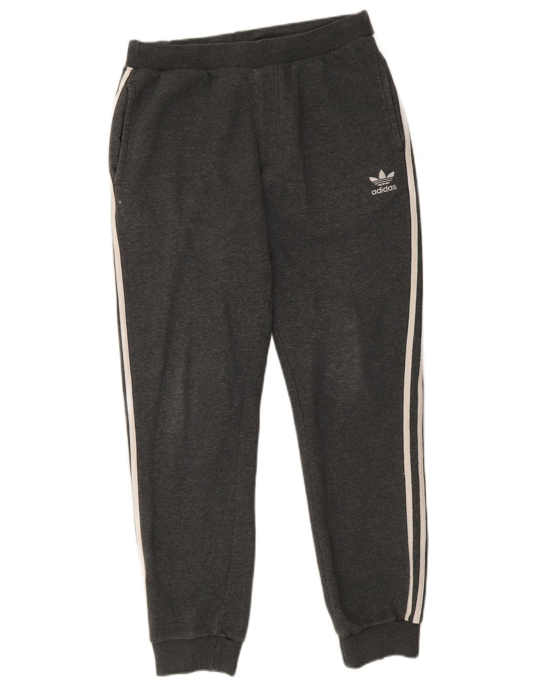 Adidas Hombre Pantalones De Chándal Joggers Gris Medio Algodón