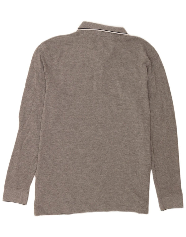 Kappa Polo De Manga Larga Hombre XL Algodón A Rayas Gris