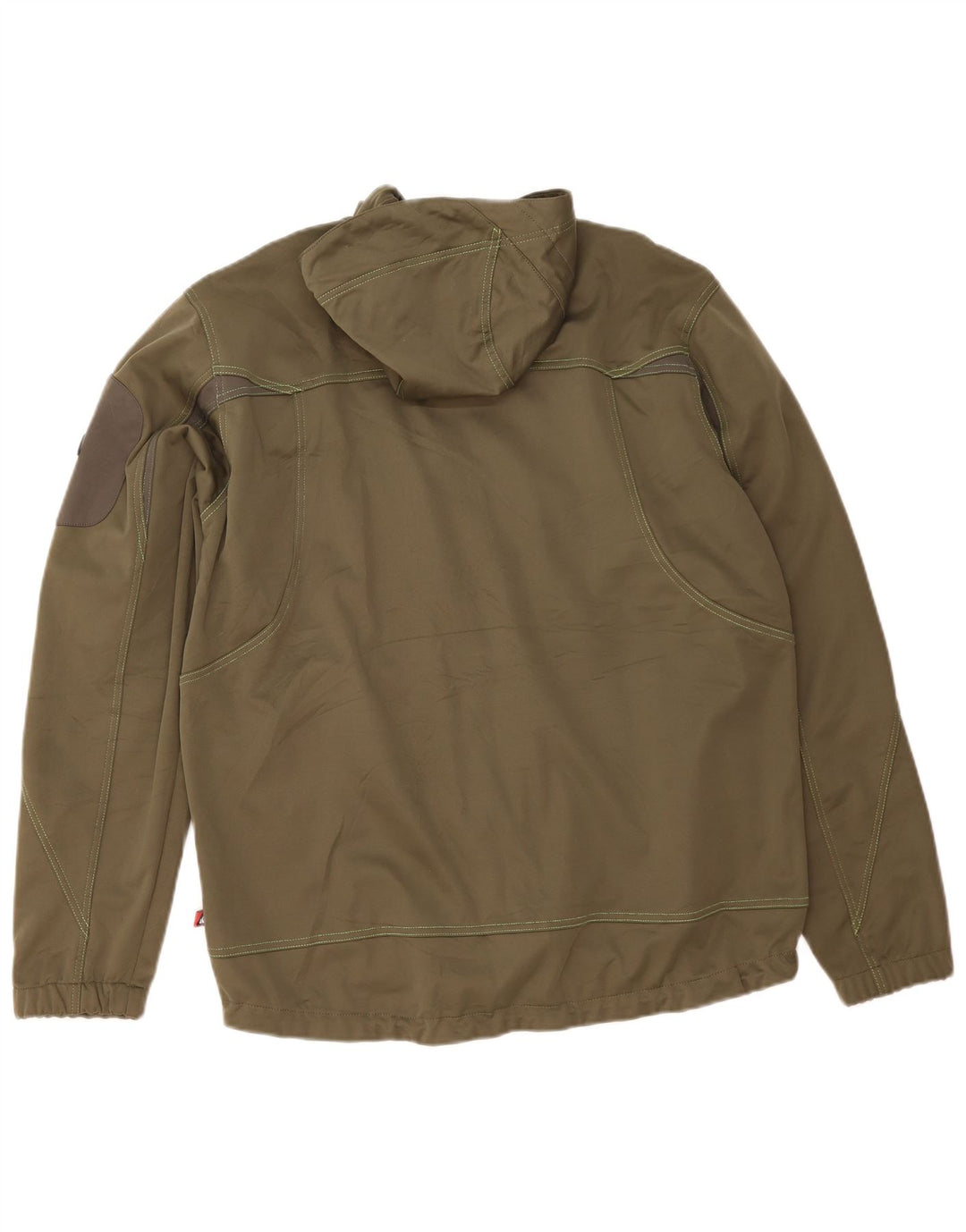 OCK Chaqueta superior de chándal con capucha para hombre XL Poliéster caqui