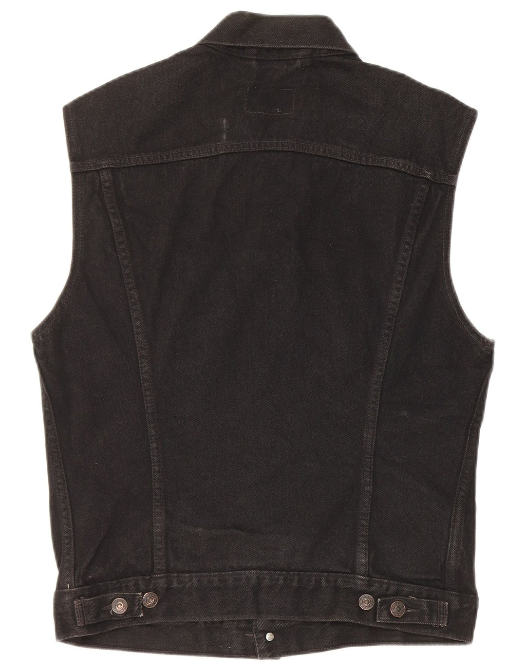 Levi's Chaleco vaquero para hombre UK 38 Algodón negro mediano