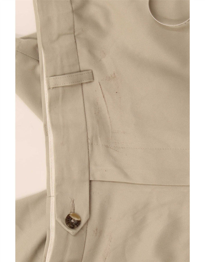Marks & Spencer Pantalón de traje de corte regular para hombre W36 L29 Poliéster beige