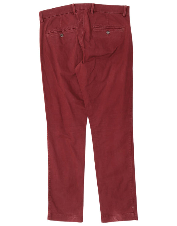Pantalones chinos ajustados para hombre Gap W32 L30 Algodón granate