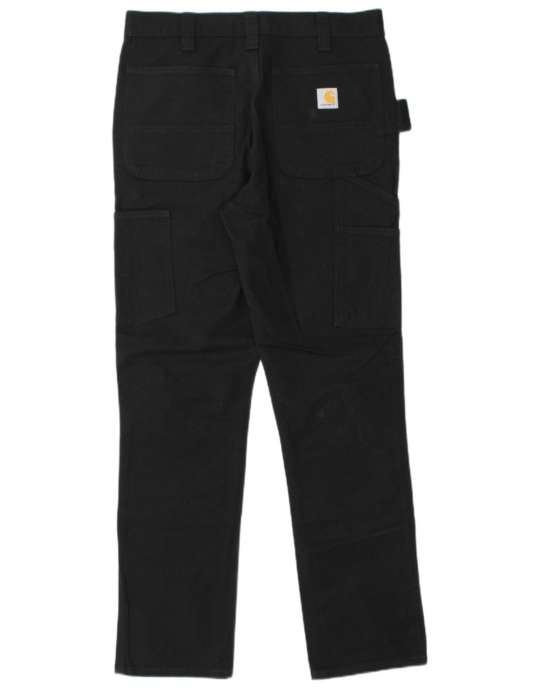 CARHARTT Pantalones cargo rectos para hombre W32 L32 Algodón negro