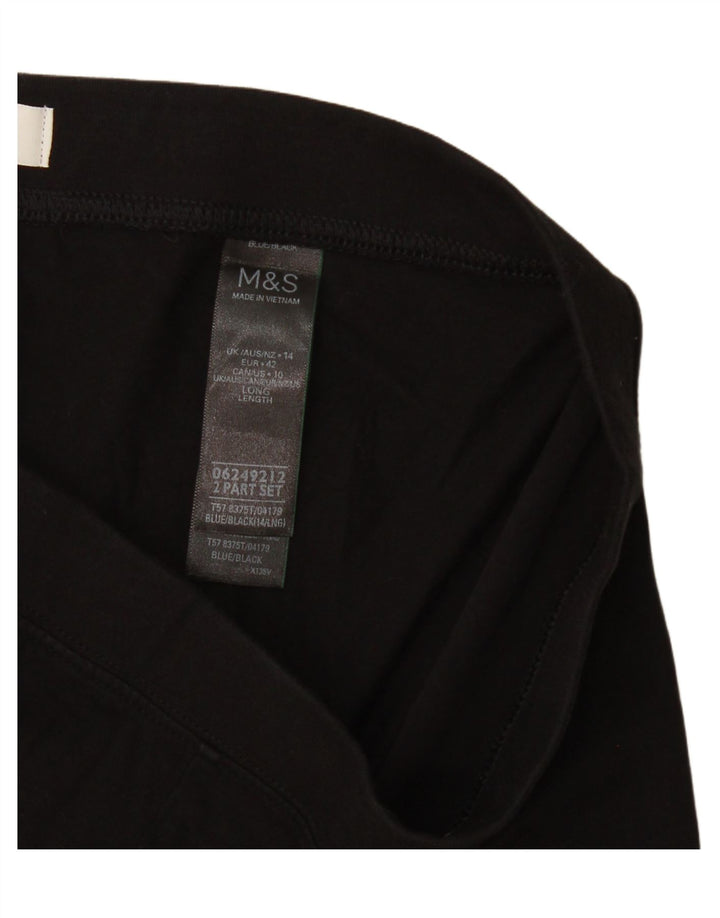 Marks & Spencer Leggings para mujer Reino Unido 44 Mediano Algodón negro