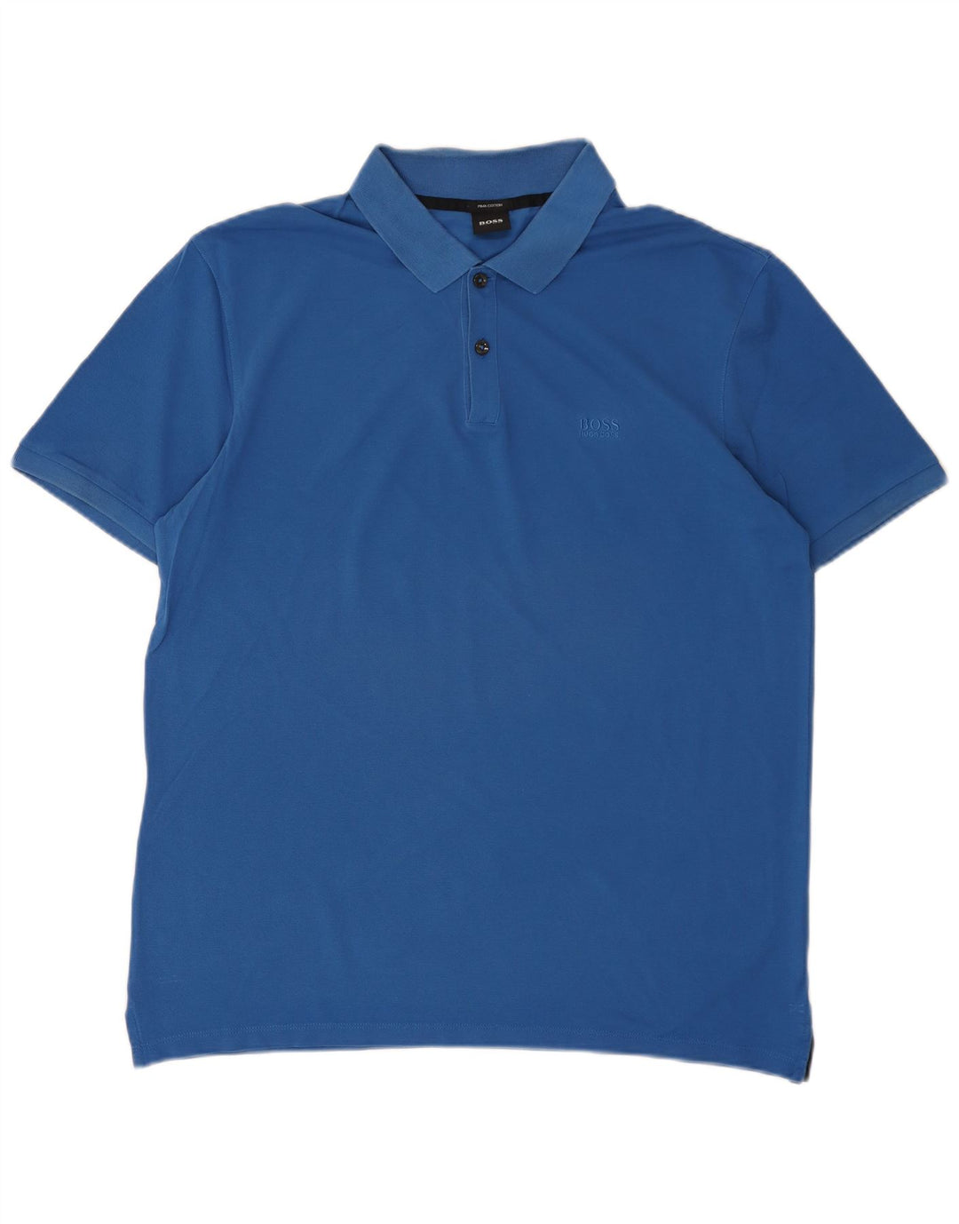 Hugo Boss Polo Hombre XL Algodón Azul Diseñador