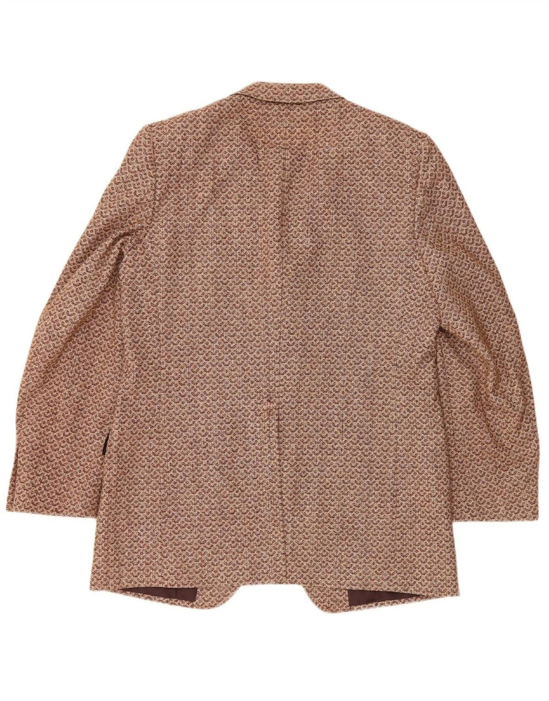 MARZOTTO Mens 3 Button Blazer Jacket IT 50 Large Brown Striped Vintage Marzotto and Second-Hand Marzotto from Messina Hembry 