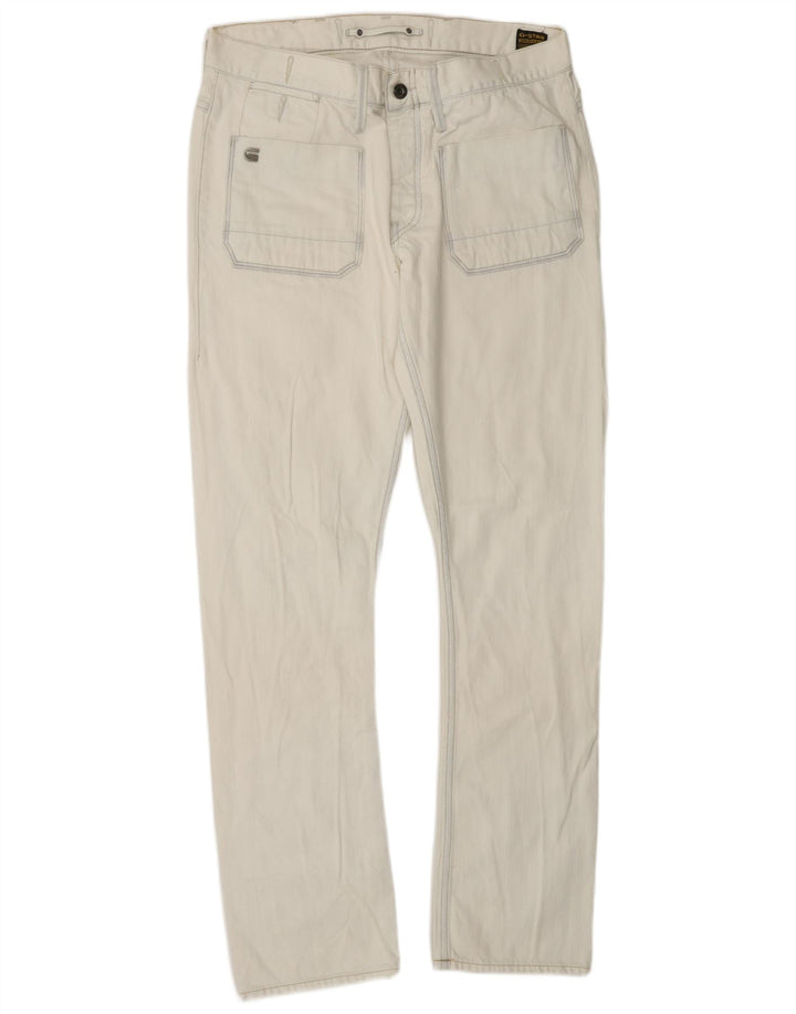 Vaqueros rectos para hombre G-Star W34 L32 Algodón blanco