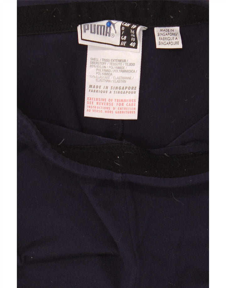 Puma Leggings Capri para Mujer UK 10 Small Azul Marino Nylon