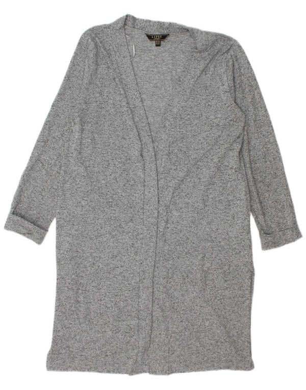 Lipsy Cárdigan largo para mujer, talla 46, poliéster moteado gris grande