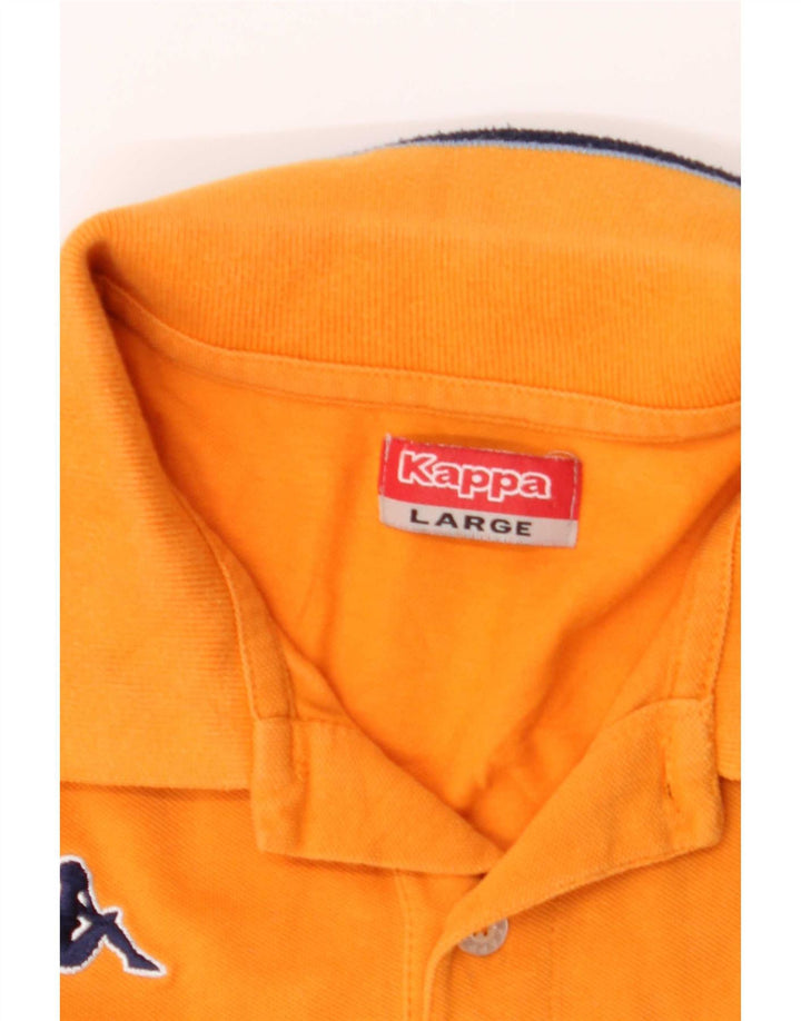 Kappa Polo Hombre Naranja Grande