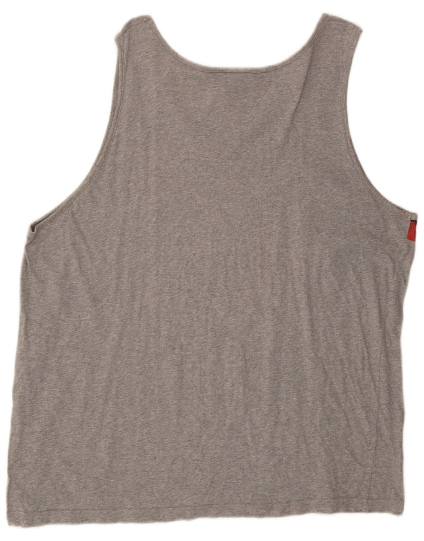 ADIDAS Camiseta sin mangas gráfica para hombre 2XL Gris Colorblock