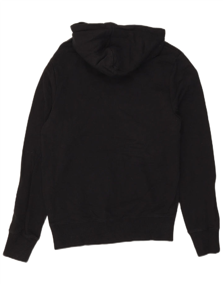 Fred Perry Hombre Sudadera Con Capucha Gráfica Jersey Pequeño De Algodón Negro