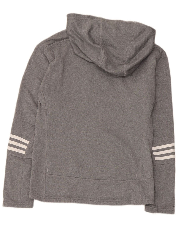 Adidas Jersey con capucha extragrande para mujer UK 4/6 XS Gris Poliéster