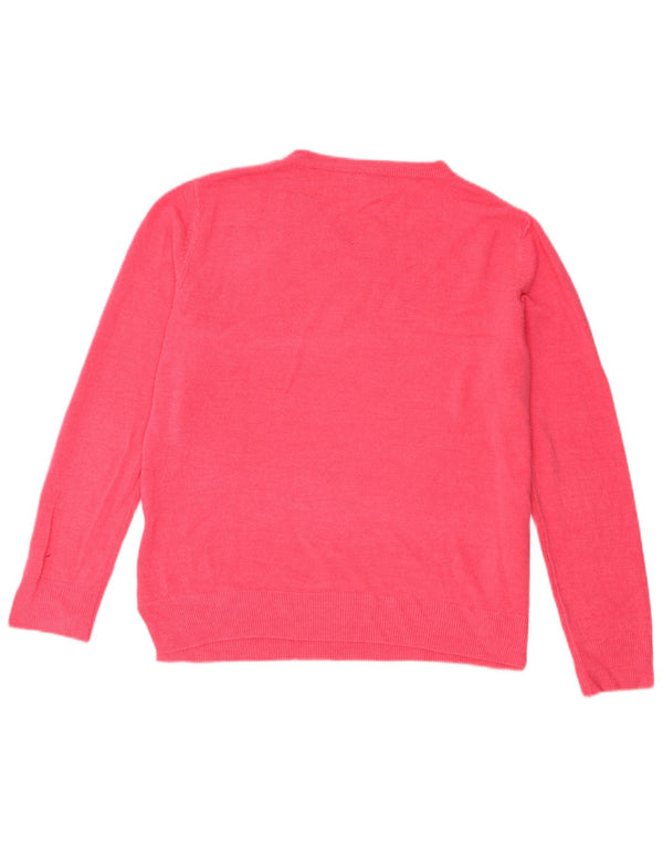 Marks & Spencer Suéter tipo jersey con cuello barco para mujer UK 46 Grande Acrílico rosa