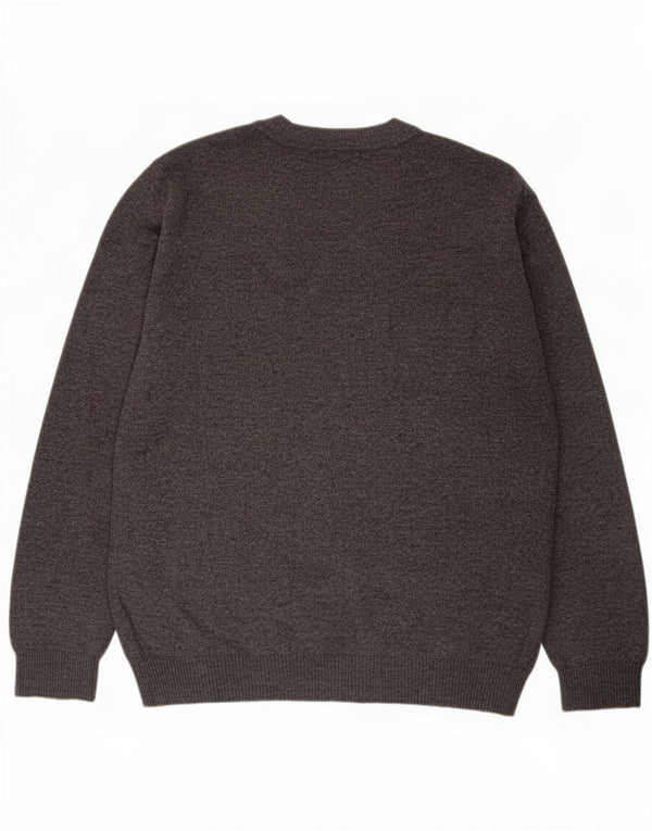 Marlboro Classics - Jersey de cuello redondo para hombre, talla 2XL, lana gris