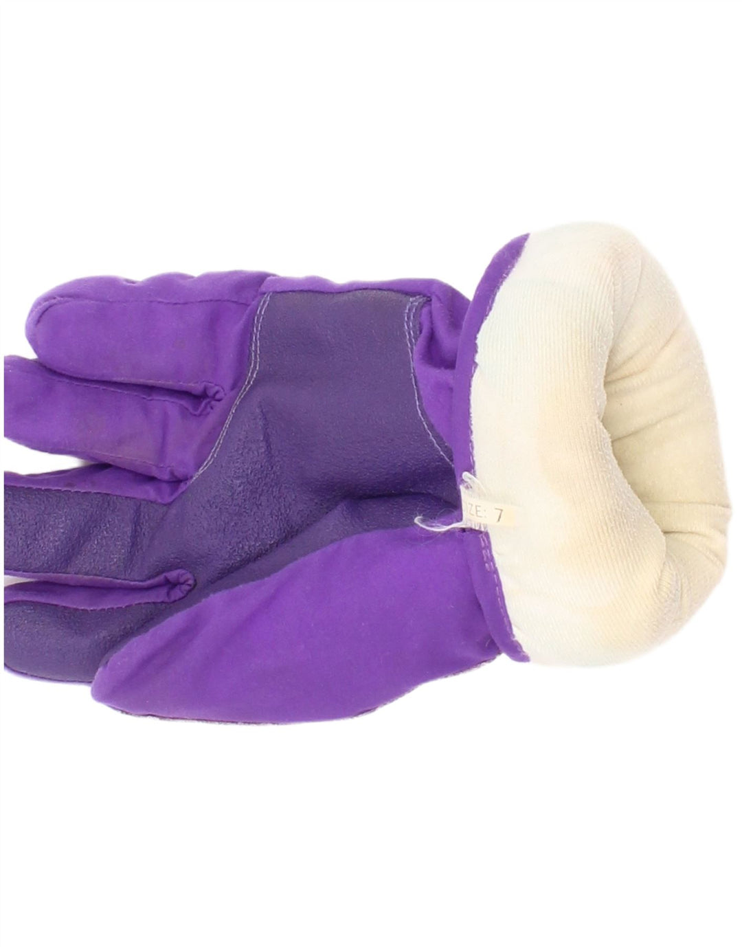 Vintage mujer gráfico guantes de esquí grande púrpura