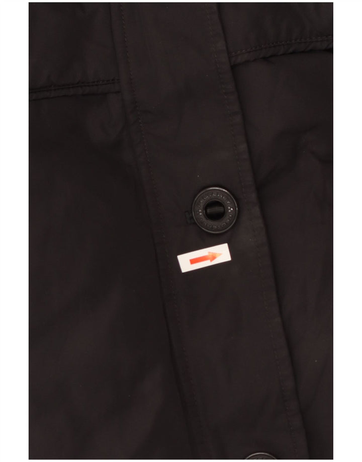 PEUTEREY Abrigo acolchado para mujer IT 40 Small Poliamida negra