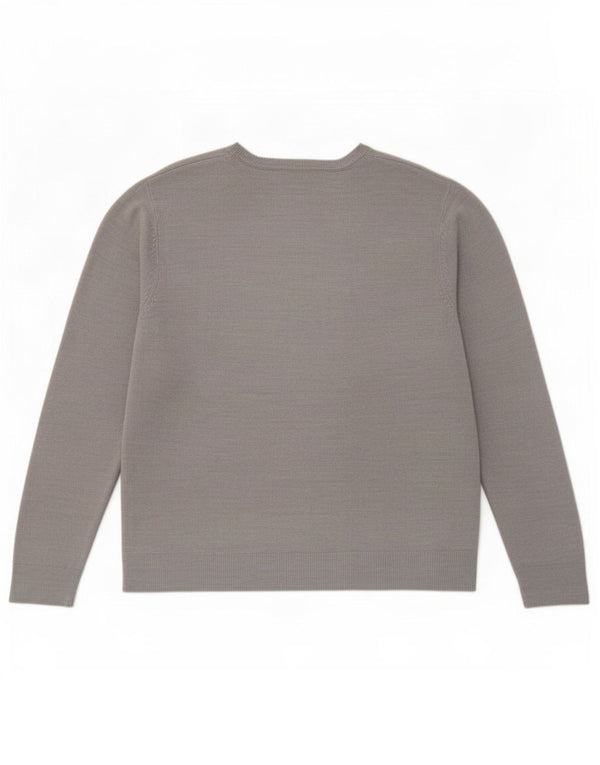 Marks & Spencer Jersey con cuello en V para mujer UK 40 XL Acrílico moteado gris