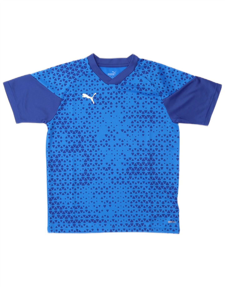 Puma Camiseta Niño Top 11-12 Años Azul Geométrico Poliéster