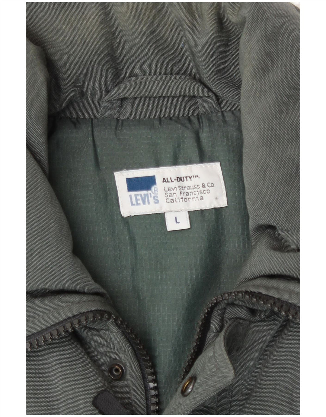 Chaleco acolchado para hombre Levi's UK 40 Large Poliamida verde
