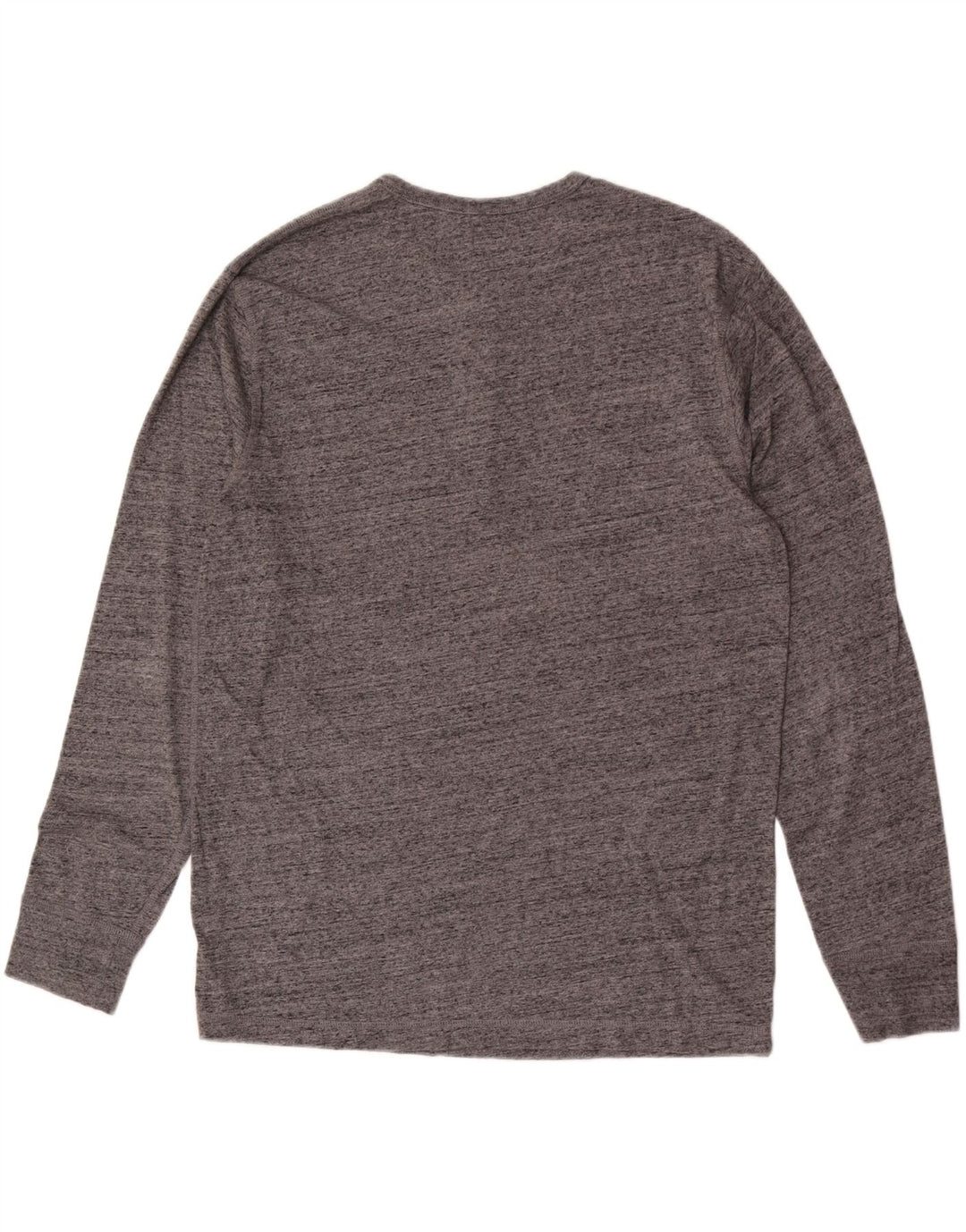J. Crew Camiseta para hombre de manga larga XL de algodón moteado gris