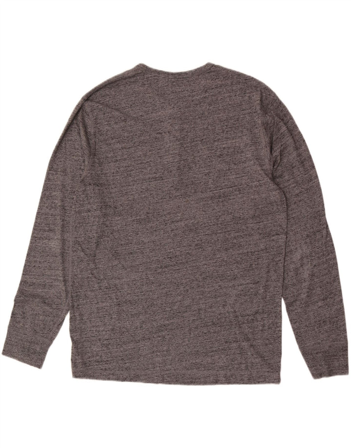 J. Crew Camiseta para hombre de manga larga XL de algodón moteado gris