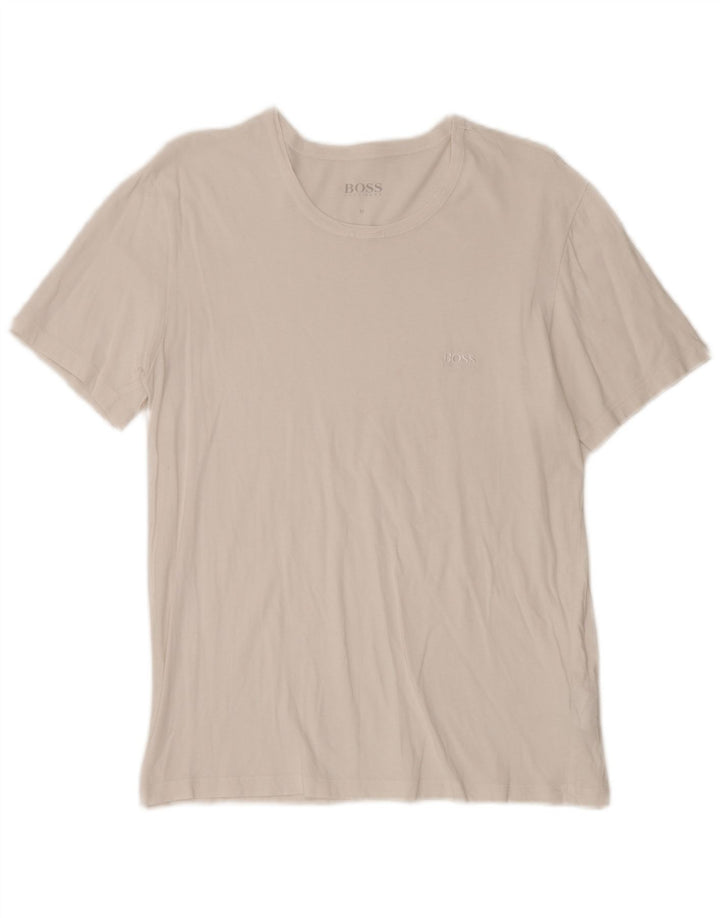 Hugo Boss Camiseta para mujer Top UK 12 Medium White Cotton