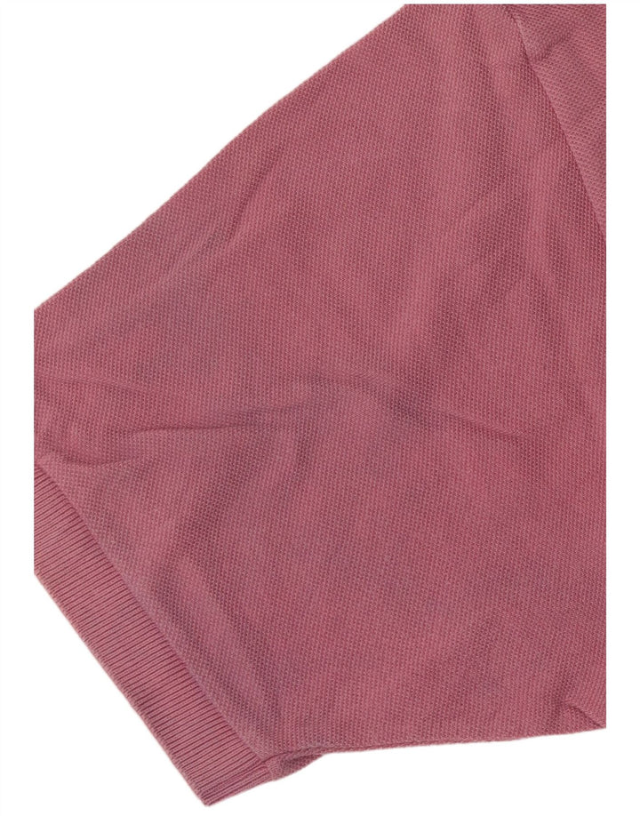 Polo Lacoste para hombre talla 5 grande algodón rosa