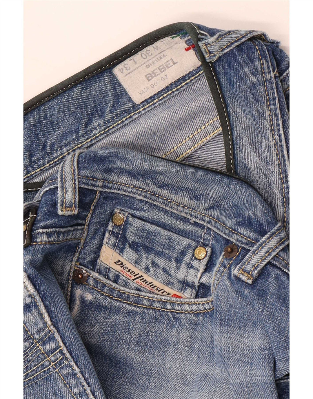 Diesel Mujer BEBEL Vaqueros Bootcut W30 L34 Algodón Azul