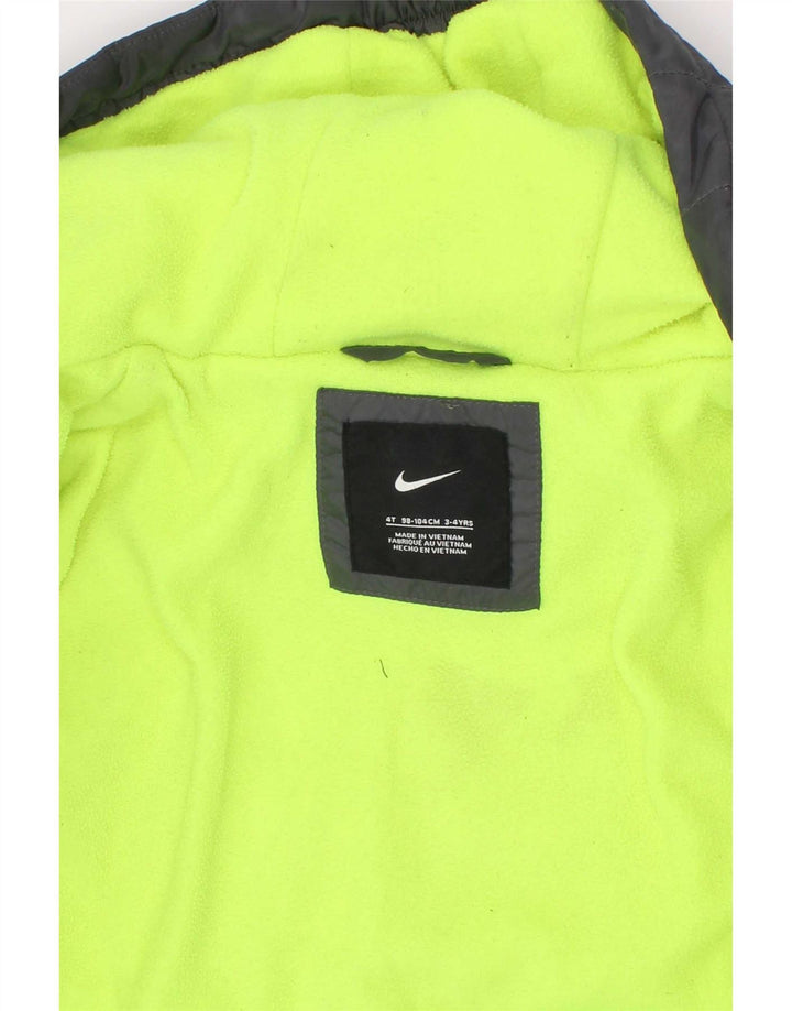 Nike Chaqueta acolchada con capucha para niño 3-4 años Gris Poliéster