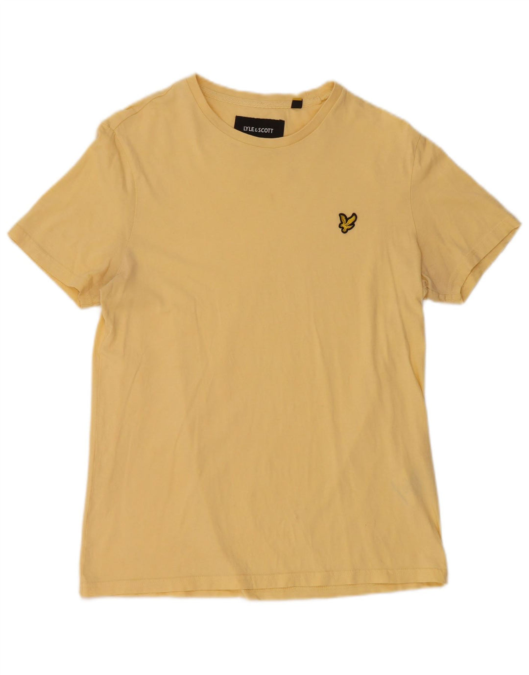 LYLE & SCOTT Camiseta para hombre Top Small Amarillo Algodón