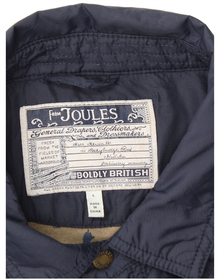 JOULES Chaqueta acolchada para hombre UK 40 Large Poliamida azul marino