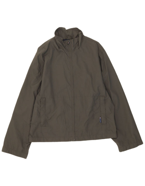Champion Chaqueta impermeable para hombre UK 38 Medium Khaki Poliamida