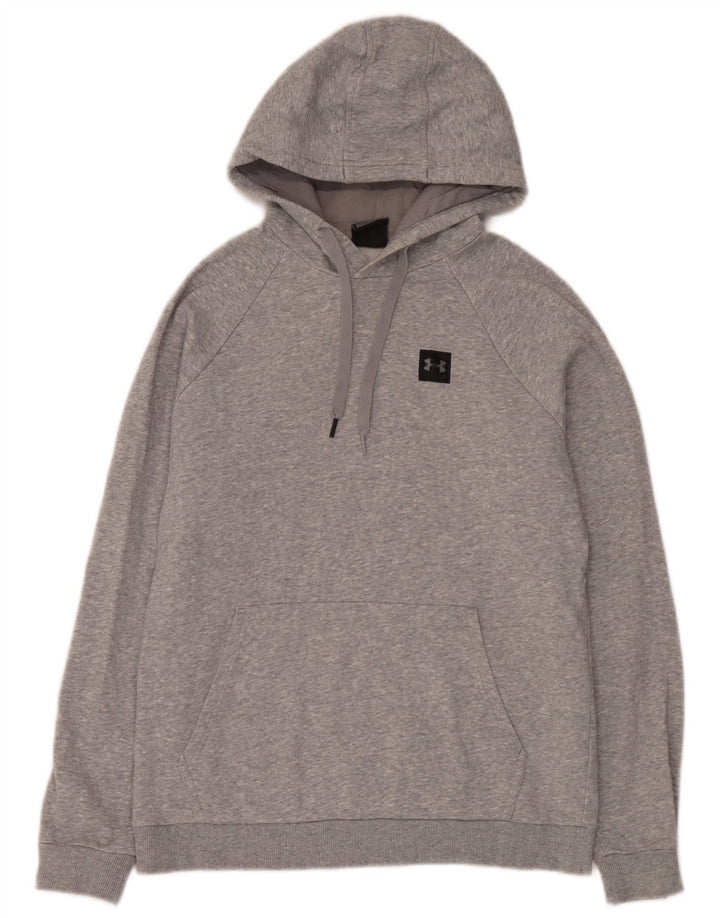 Under Armour Jersey con capucha de algodón moteado en gris medio para hombre