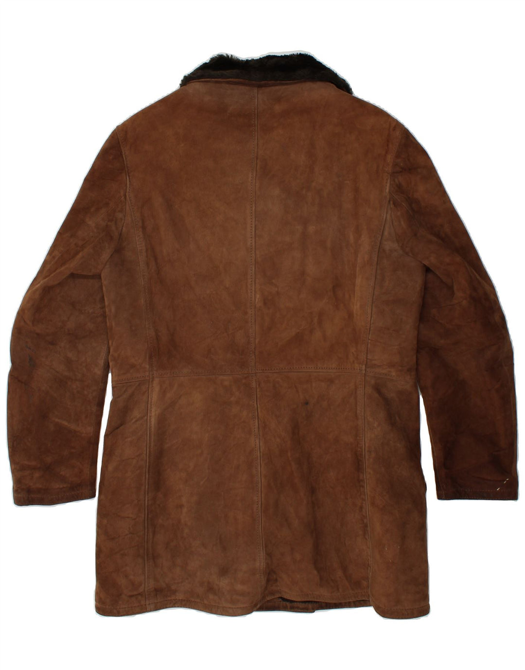 VINTAGE Abrigo de piel de oveja para mujer IT 52 2XL Marrón