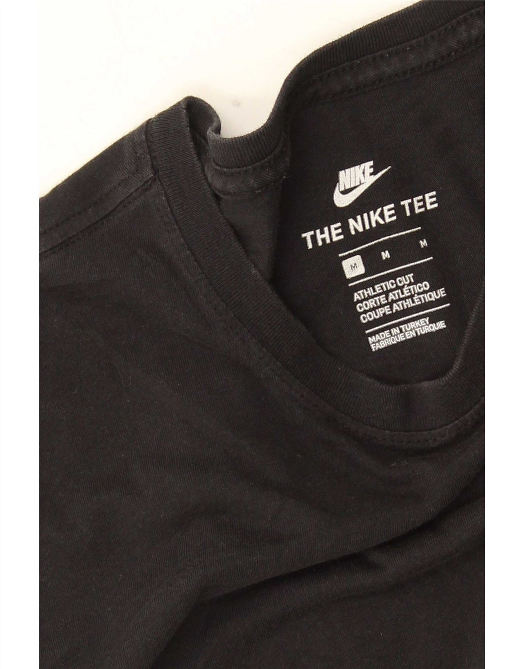Nike Camiseta de corte atlético para hombre, talla mediana, negra