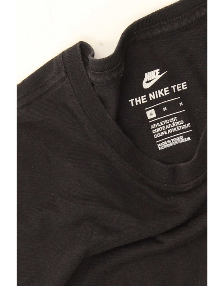 Nike Camiseta de corte atlético para hombre, talla mediana, negra