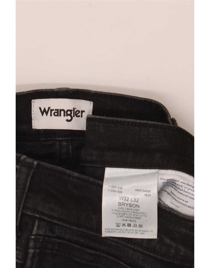 Wrangler Vaqueros ajustados Bryson para hombre W32 L32 Algodón negro