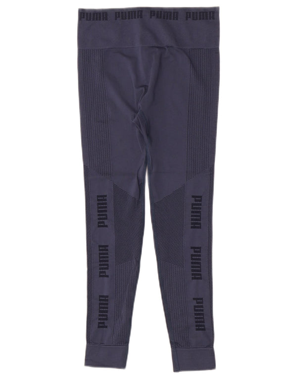 Puma Leggings cortos para mujer UK 8 Small Azul marino