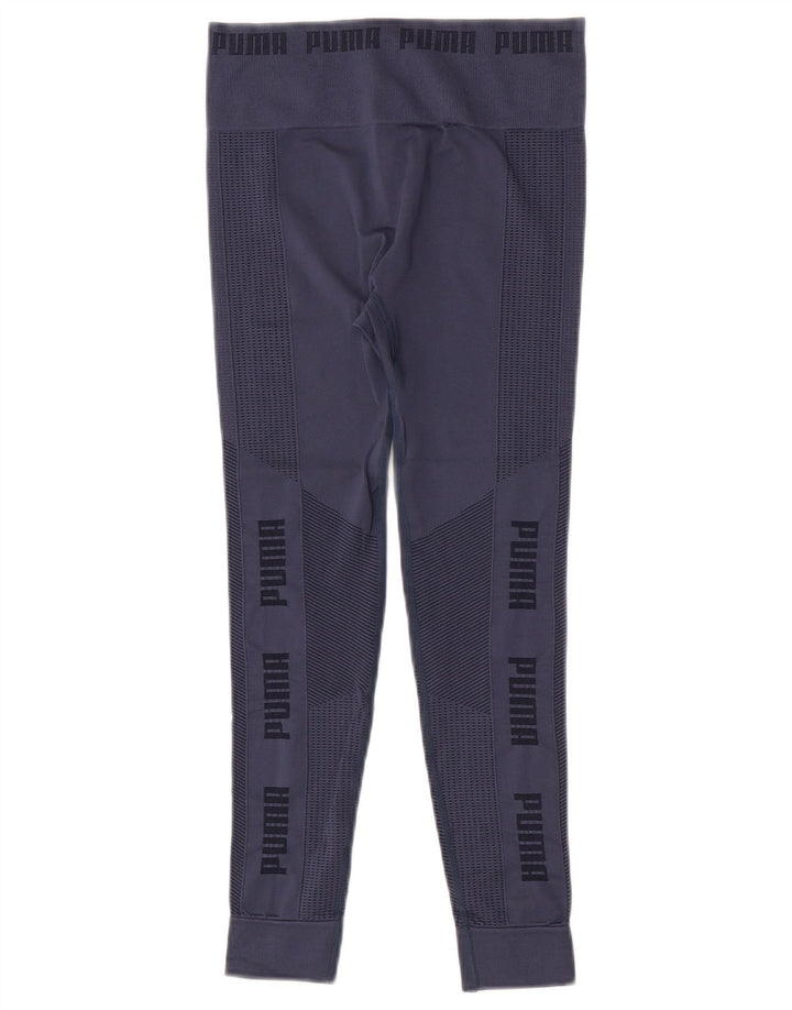 Puma Leggings cortos para mujer UK 8 Small Azul marino