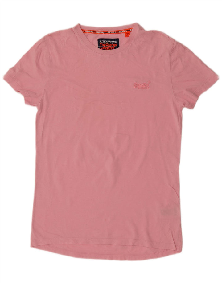 Superdry Camiseta para hombre Top Small Rosa