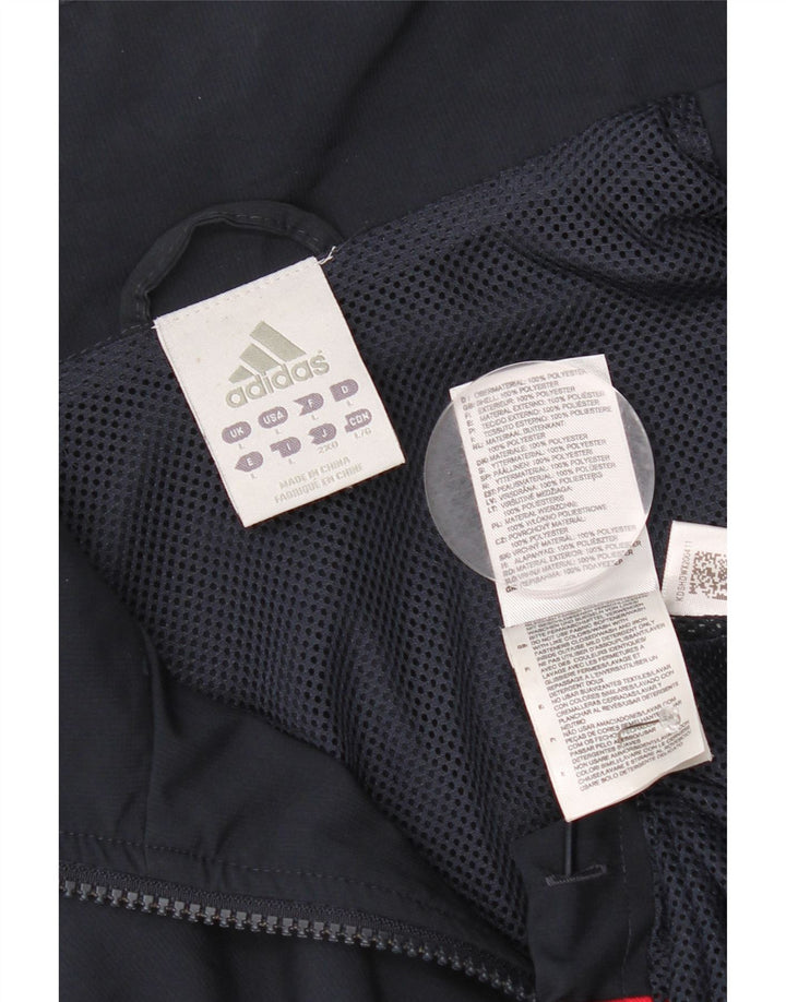 Adidas Mens Climalite Chándal Top Chaqueta Grande Azul Marino Poliéster