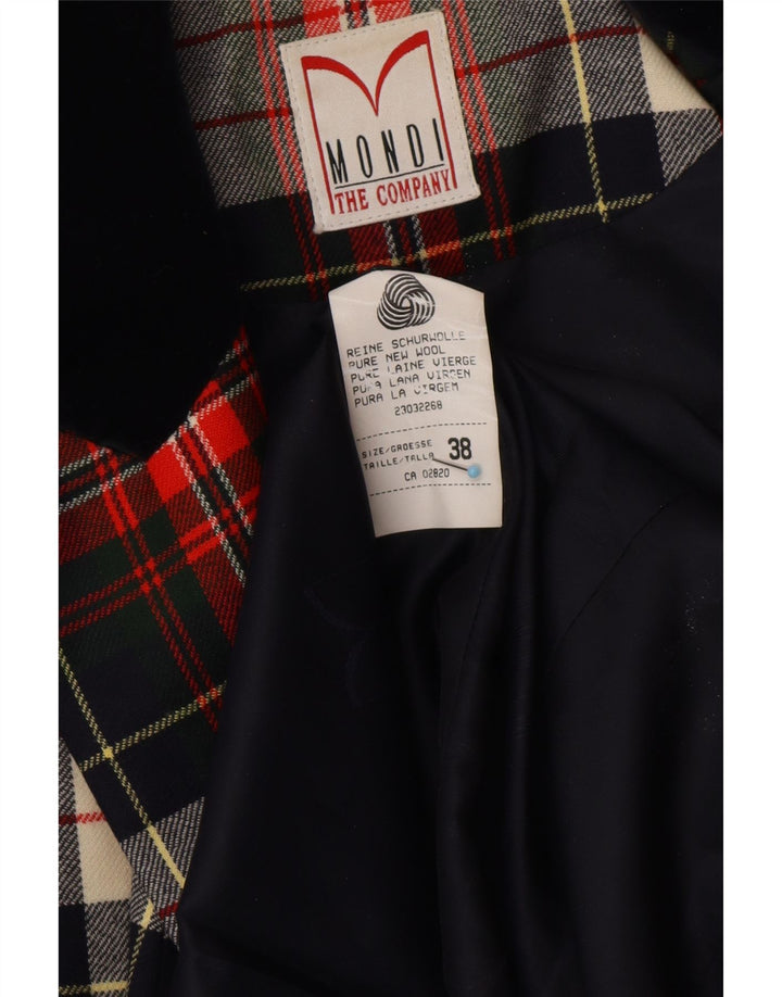 MONDI Chaqueta tipo blazer larga para mujer EU 38 Medium Red Plaid Classic
