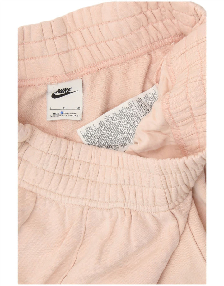 NIKE Mujer Chándal Pantalones Joggers UK 8 Small Rosa Algodón