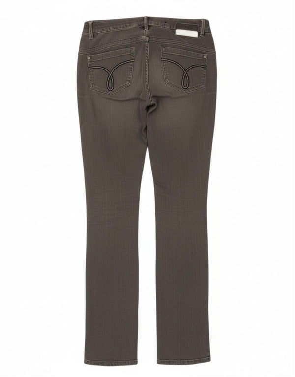 Calvin Klein Jeans Ajustados Body Fit para Mujer W26 L34 Algodón Gris