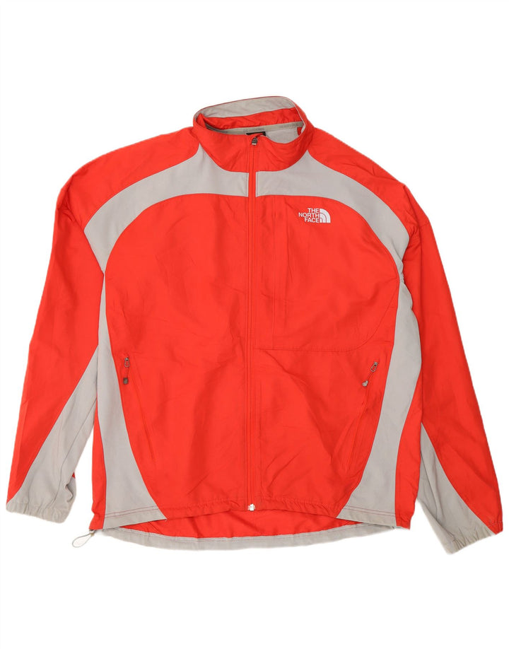 THE NORTH FACE Chaqueta superior de chándal para hombre XL Poliéster color block rojo